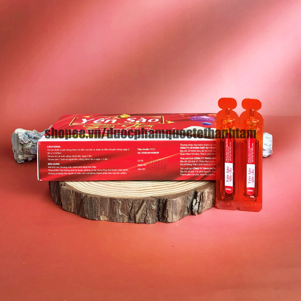 Siro YẾN SÀO SỮA NON tăng khả năng hấp thu, kích thích bé ăn ngon - Hộp 4 x 5 ống