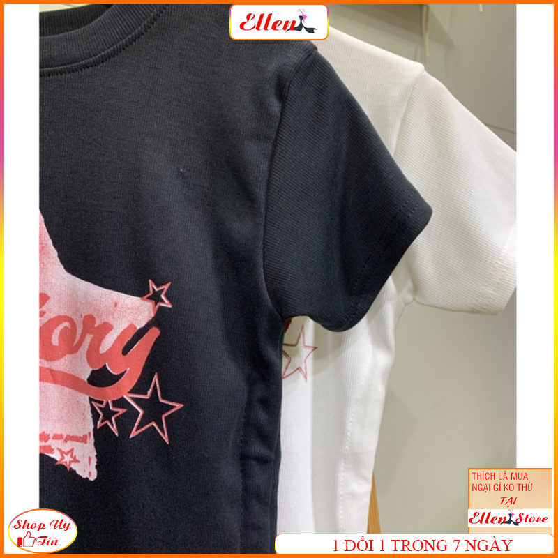 Áo croptop nữ, Áo cộc tay nữ dây rút 2 bên tay ngắn cổ tròn ôm body vải bozip tăm hàn co giãn mặc mát ellen ATC3