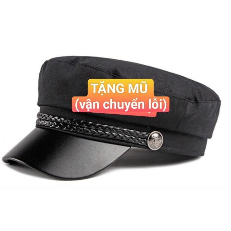 TẶNG MŨ- ĐUÔI TÓC GIẢ XOĂN DẠNG BĂNG GAI DÍNH S061