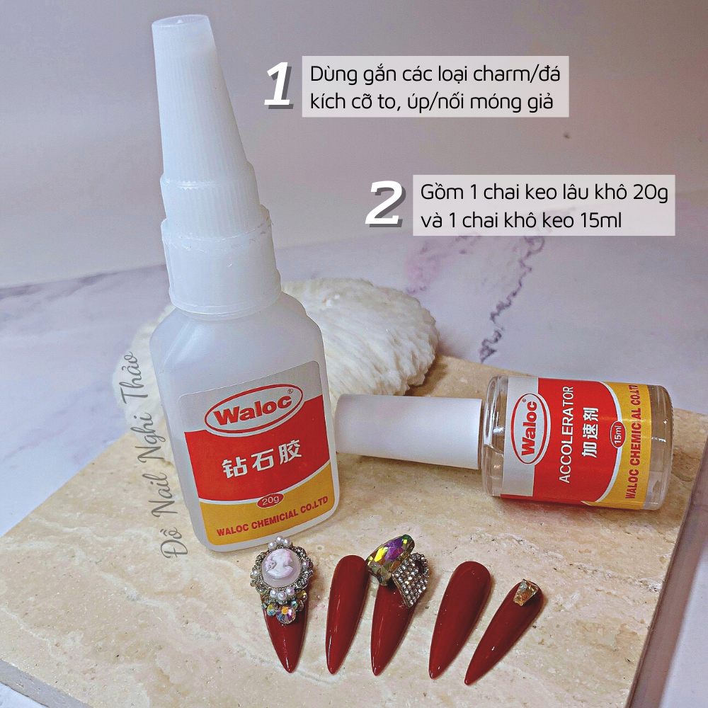 Keo bê tông nail , keo Waloc nail gắn móng