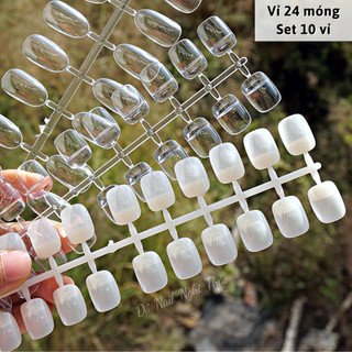 Móng mẫu vuông hàn quốc , móng giả tập sơn
