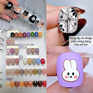 Móng mẫu vuông hàn quốc , móng giả tập sơn