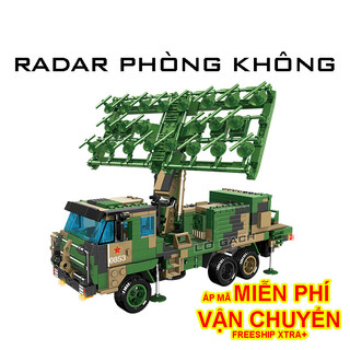 Bộ xếp hình Trạm Radar phòng không tự hành 1000 chi tiết Woma C0853