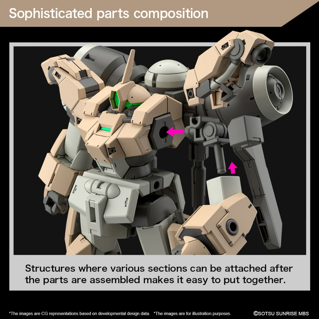 Mô hình lắp ráp Bandai Gundam HG WFM Demi Barding