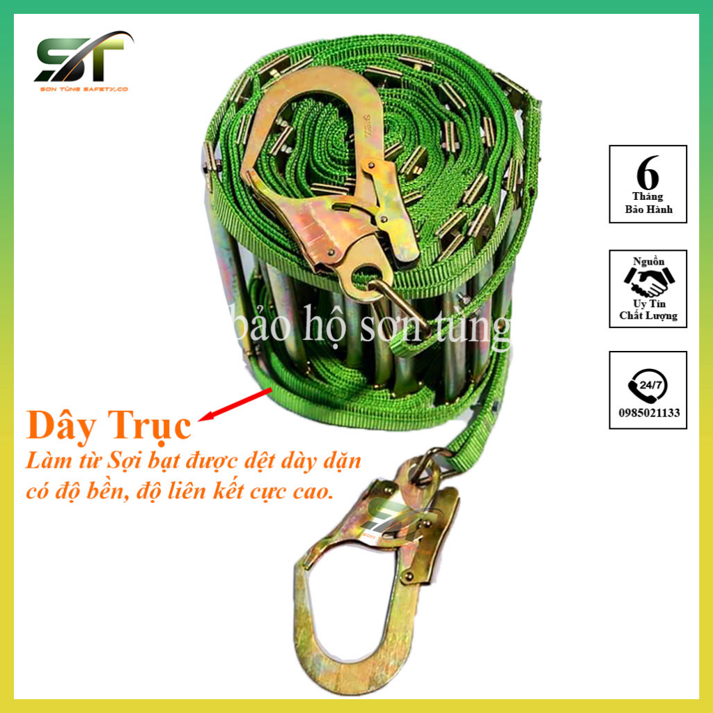 Thang Dây Thoát Hiểm, Thang Dây Chống Cháy, Chiều Dài 5m