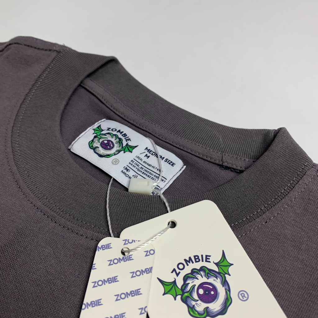 Áo thun Zombie Club Blur form rộng unisex nam nữ vải thun cotton 250gsm dày mịn mặc mát ZB002