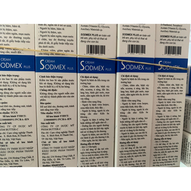 Kem bôi Sodmex plus