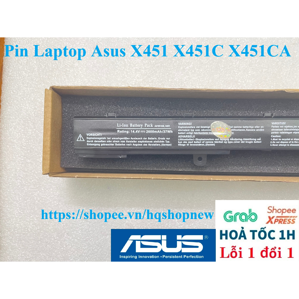 ⚡ Pin Laptop Asus X451 X451C X451CA