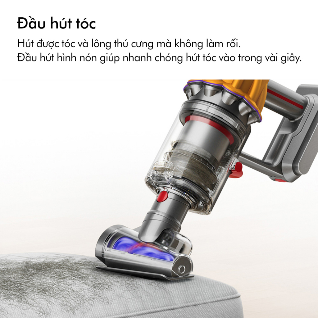 Máy hút bụi lau nhà không dây Dyson V12 s Detect ™ Slim Submarine​ Wet & Dry (Xám/Vàng)