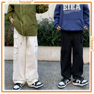 Quần kaki túi hộp ống suông dáng rộng quần túi hộp phong cách hàn quốc cargo pants bigsize mùa hè quần hộp
