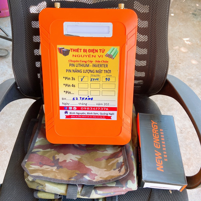 Bình pin lithium 12V - 90ah (chuẩn dung lượng )
