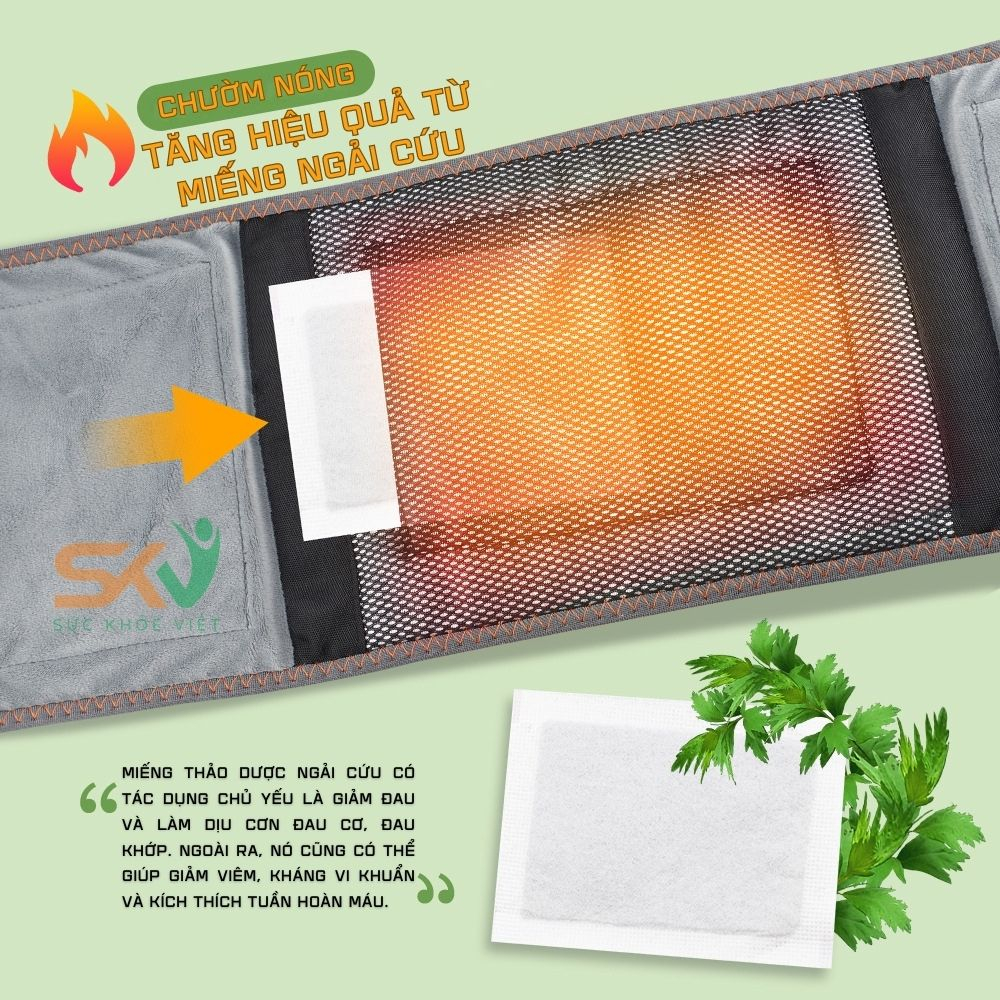 Đai hơi kéo dãn cột sống Z6. Hỗ trợ thoát vị đĩa đệm, đau lưng cấp, thoái hóa cột sống, nâng cấp miếng dính tiện dụng
