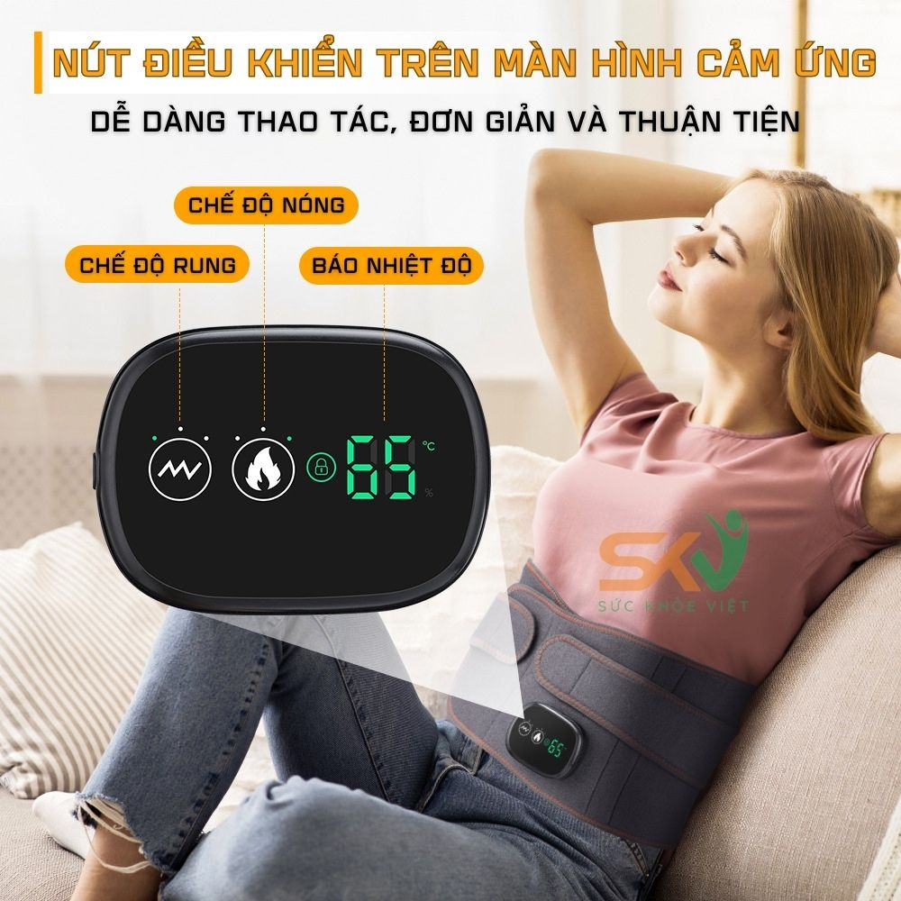 Đai hơi kéo dãn cột sống Z6. Hỗ trợ thoát vị đĩa đệm, đau lưng cấp, thoái hóa cột sống, nâng cấp miếng dính tiện dụng