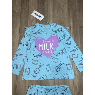 Bộ thun cotton thu đông cho bé