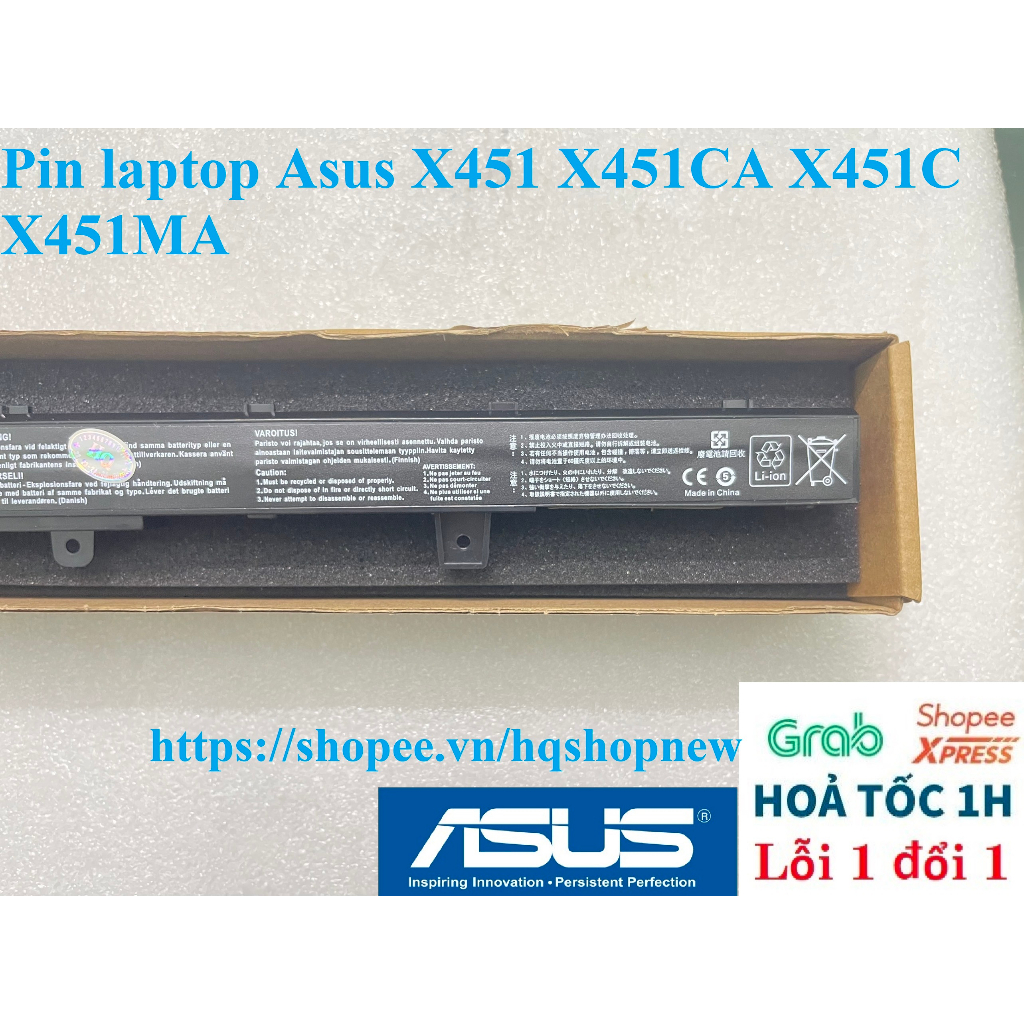 ⚡ Pin laptop Asus X451 X451CA X451C X451MA