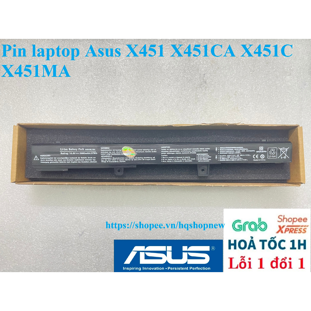 ⚡ Pin laptop Asus X451 X451CA X451C X451MA