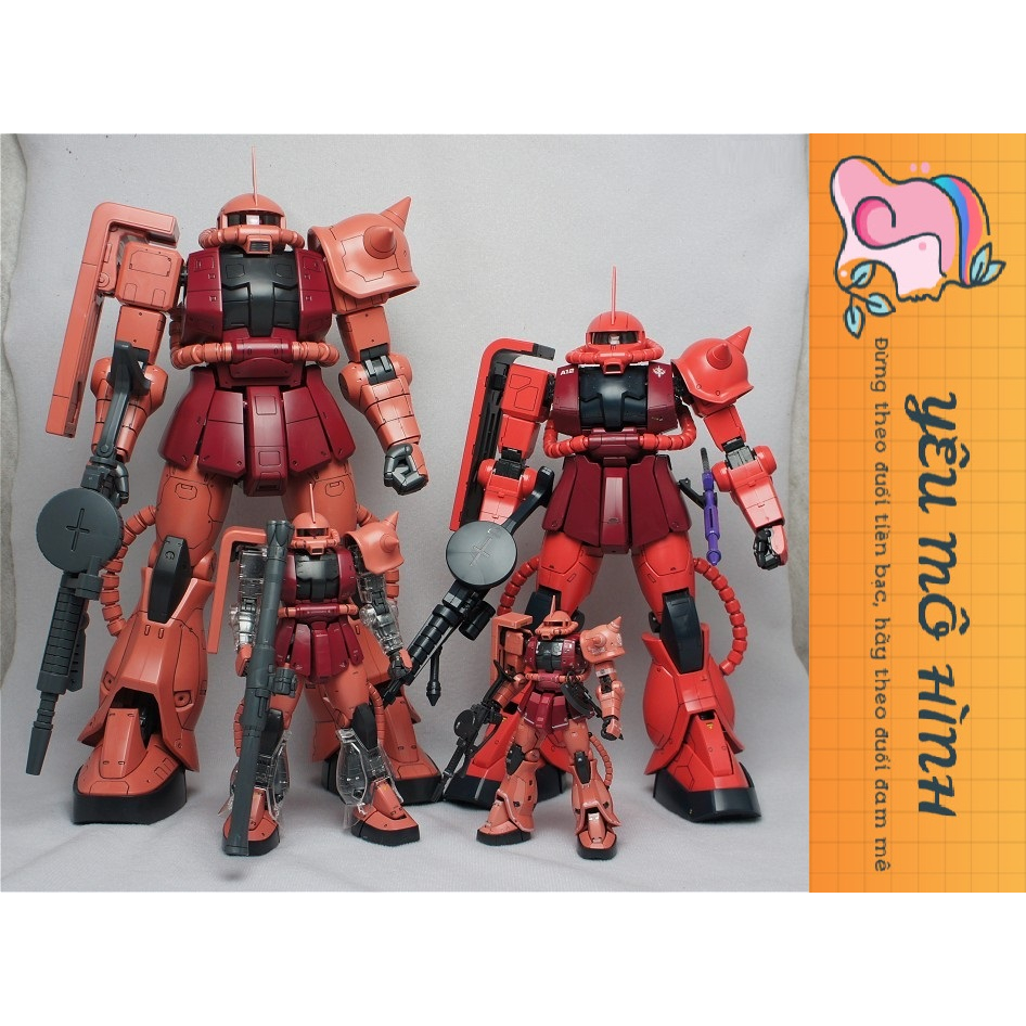 Gundam Mega Size Char's Zaku II Tặng kèm Decal nước