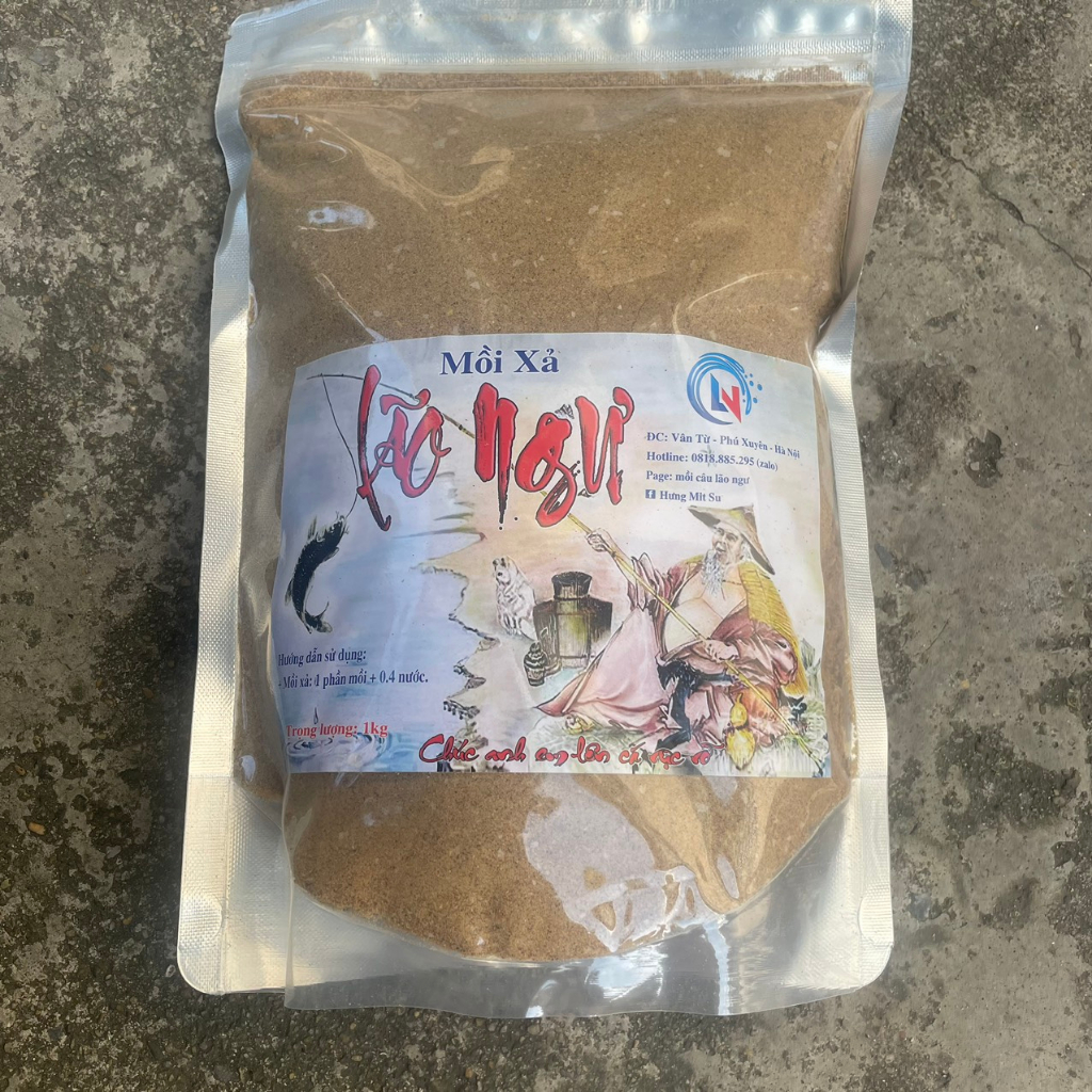 Mồi xả ,mồi câu lão ngư chuyên chép ,riếc rô phi.. rất nhạy phù hợp với mọi thời tiết