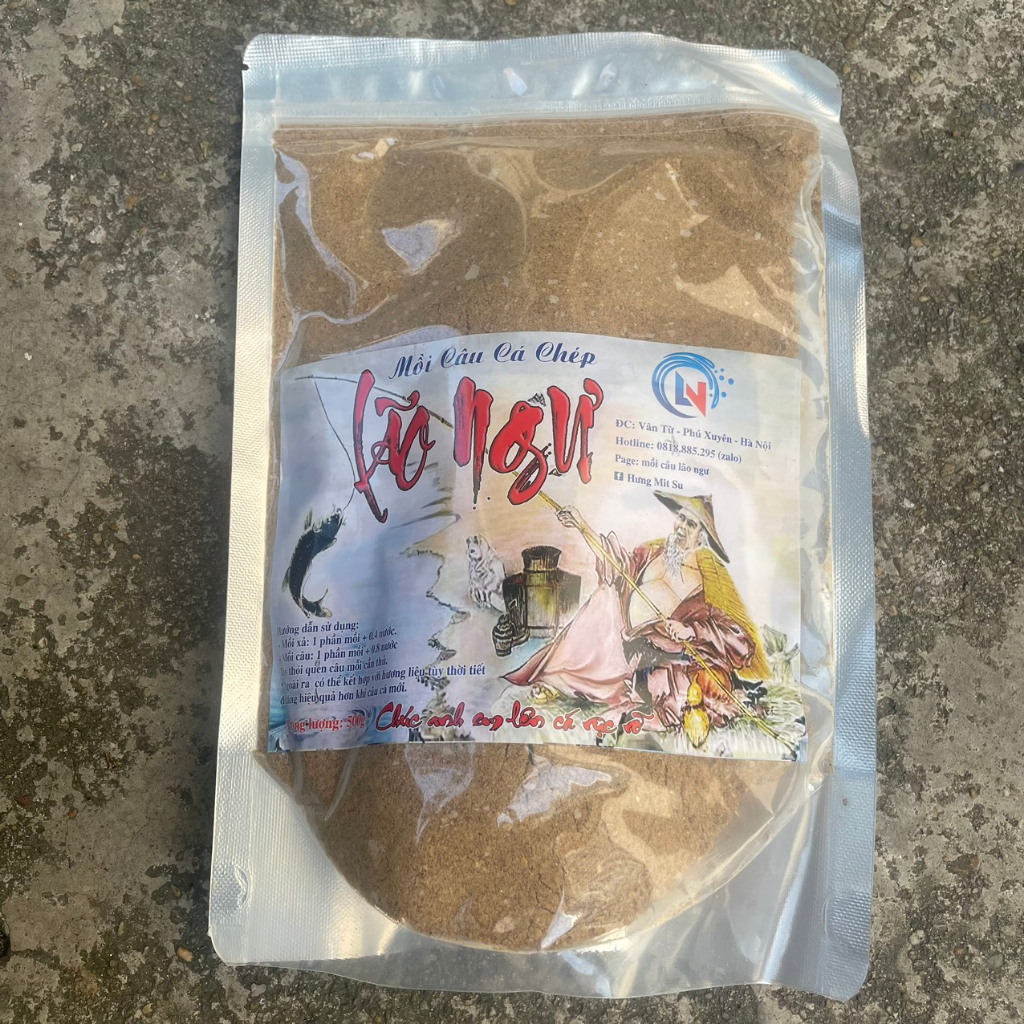 Mồi xả ,mồi câu lão ngư chuyên chép ,riếc rô phi.. rất nhạy phù hợp với mọi thời tiết