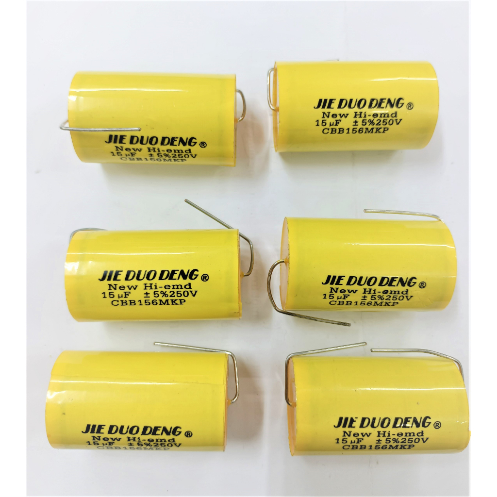 Combo 2 tụ loa không phân cực ( 15uF/250V Vàng )