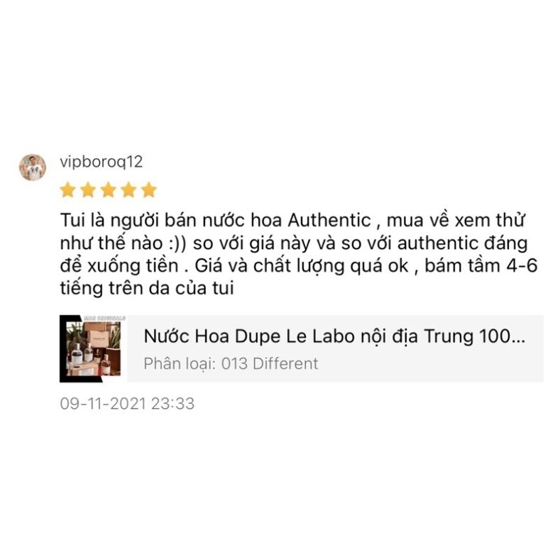 Nước Hoa Dupe Le Labo nội địa Trung 100ml  lưu hương 4-8h, cho cả nam nữ