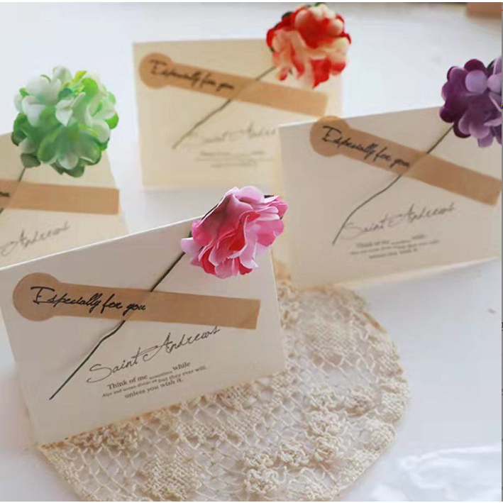 Thiệp chúc mừng sinh nhật tình nhân ngày nhà giáo 20/11 giấy kraft kèm phong bì thư phụ kiện quà tặng king9