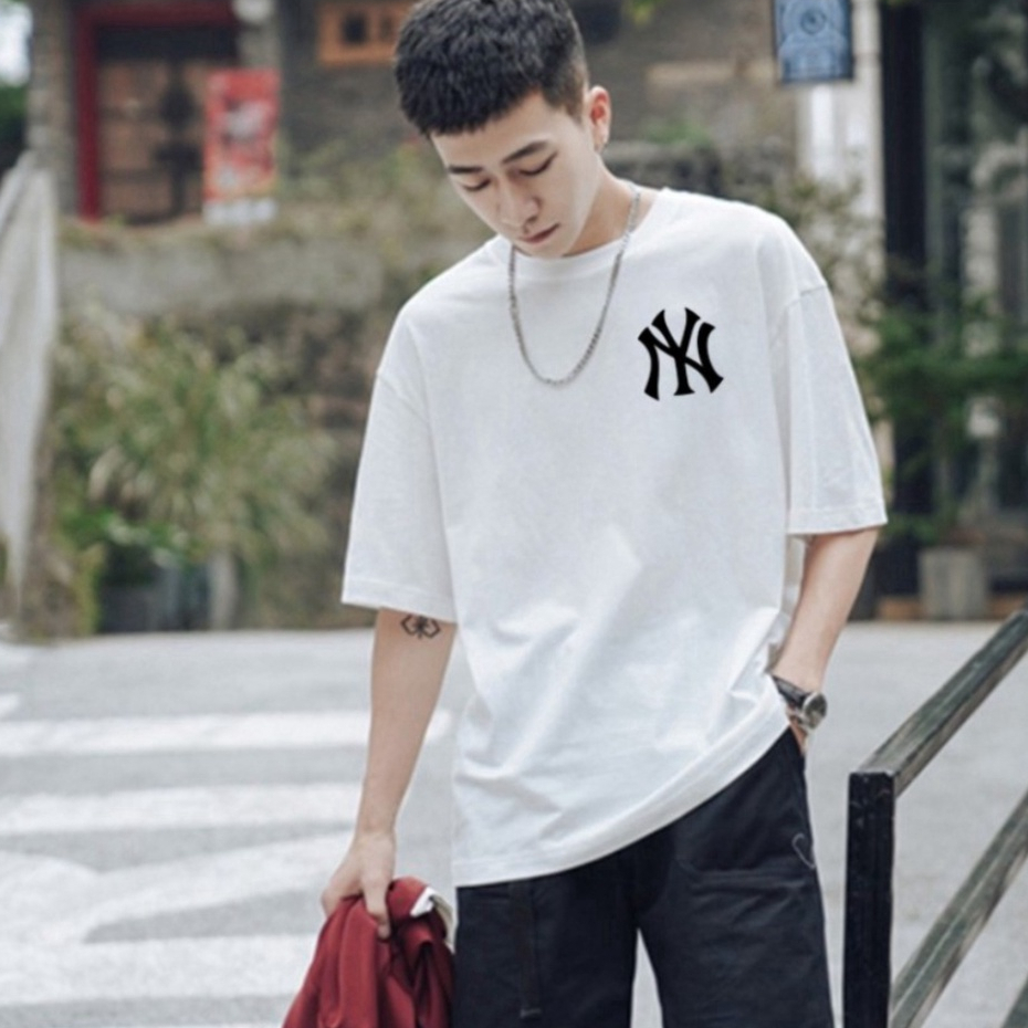 Áo thun NY cao cấp Áo thun nam nữ form rộng chất liệu Cotton thoáng mát trẻ trung