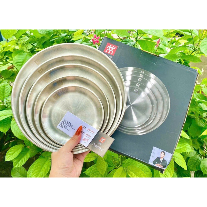 Bộ 5 đĩa inox Zwilling đủ 5 size