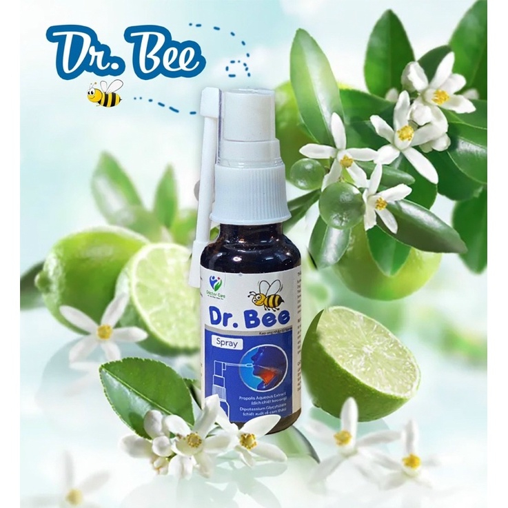 Xịt Họng Keo Ong Cho Bé Dr. Bee Doctor Care - Giúp Làm Dịu Đau Rát Họng, Làm Sạch Khoang Miệng