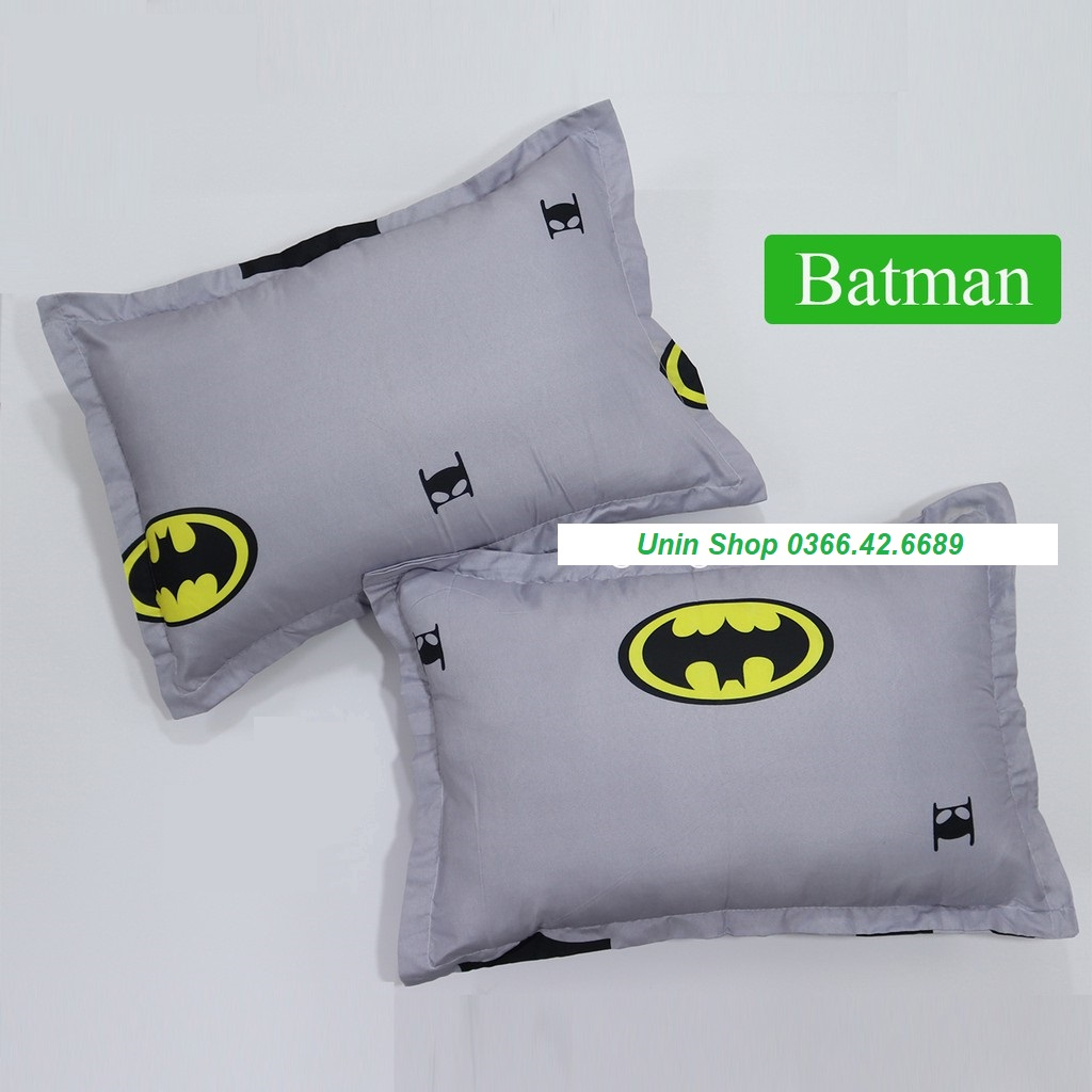 Gối nằm ngủ cho người lớn 40x60cm, vỏ gối vải poly cotton - ruột có gòn mỏng - có bán lẻ ruột trắng -