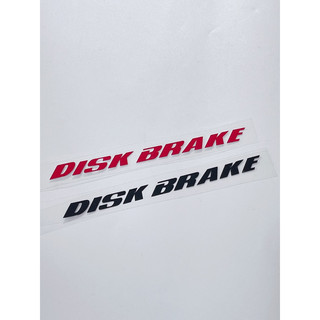 Tem dán phuộc trước chữ Disk Brake size 19x1.3cm, tem dán trang trí xe máy