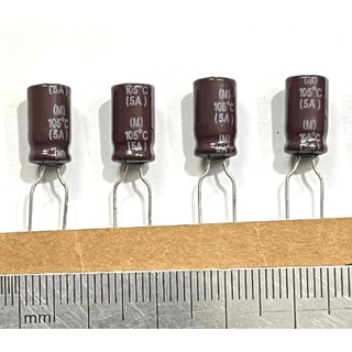 [ 50 con ]  TỤ RMUU/TAA  400V 1UF 400V ( 6,3x11,5mm )  400V1UF 1UF400V