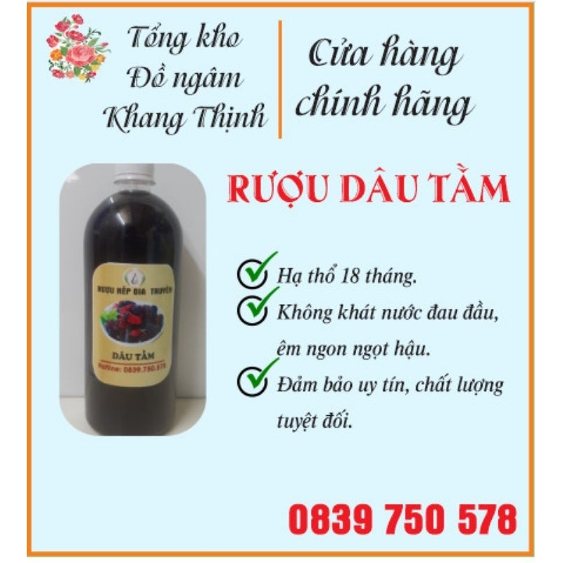 R.ươu Dâu Tằm đường phèn 1 lít.êm ngon ngọt hậu.uy tín