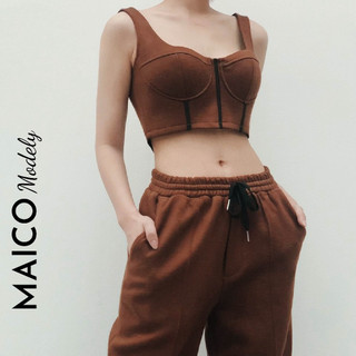 Bộ croptop corset năng động - MAICO