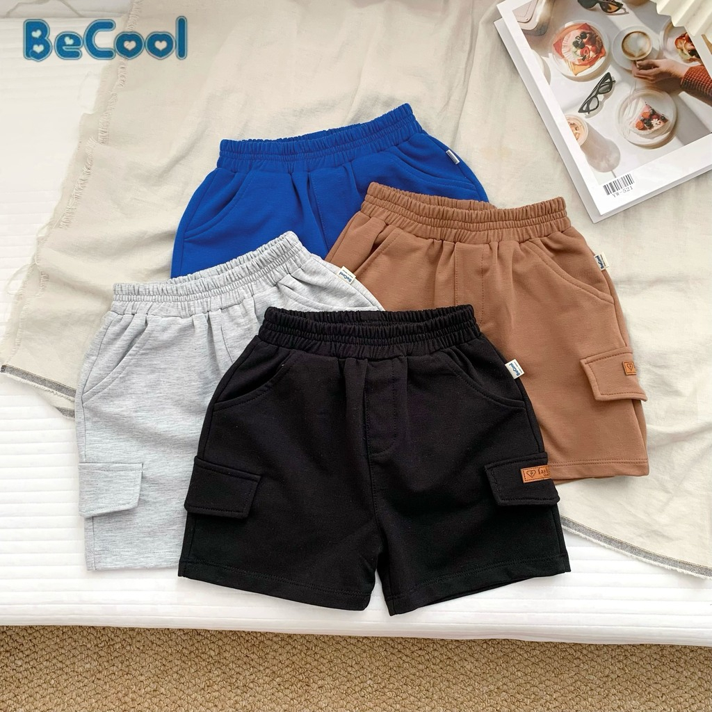 Quần đùi cho bé trai bé gái cạp chun mềm không hằn_Quần Cho Bé-BINBON KIDS