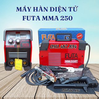 Máy hàn điện tử FUTA MMA250, máy hàn que, hàn hồ quang chuyên dụng chính hãng - phụ kiện đầy đủ, cho dòng hàn ổn định