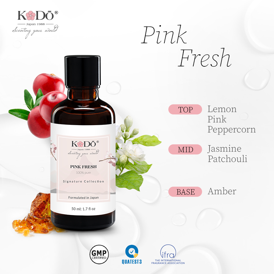 KODO - Pink Fresh - Tinh Dầu Nước Hoa Nguyên Chất - Signature - 10ml/50ml/110ml+ QUATEST3 tested