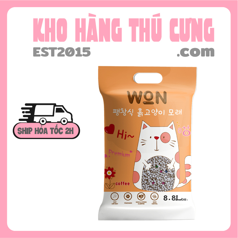 Cát Cho Mèo Vệ Sinh W.O.N 8.8L