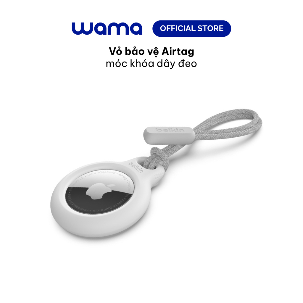 Vỏ bảo vệ Airtag Secure Holder Belkin Có Dây Đeo, chống trầy xước, thiết kế tân tiến - HÀNG CHÍNH HÃNG CAO CẤP- F8W974bt