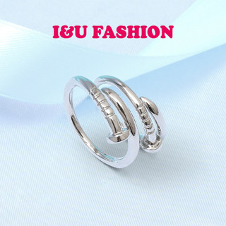 Nhẫn Đinh Tán Nam Nữ 2 Màu Bạc Vàng Chất Liệu Hợp Kim Thiết Kế Độc Đáo Cá Tính Thời Trang Tối Giản ( 1 Chiếc ) NA-14