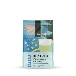 Bột milk foam nguyên vị muối biển dans 500gr