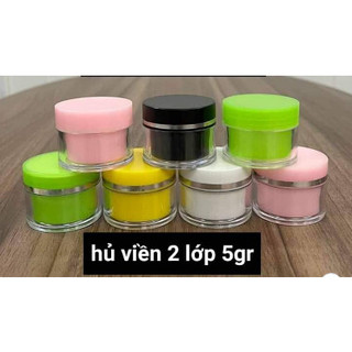 hủ đựng kem face 5g và 15g (hủ 2 lớp)