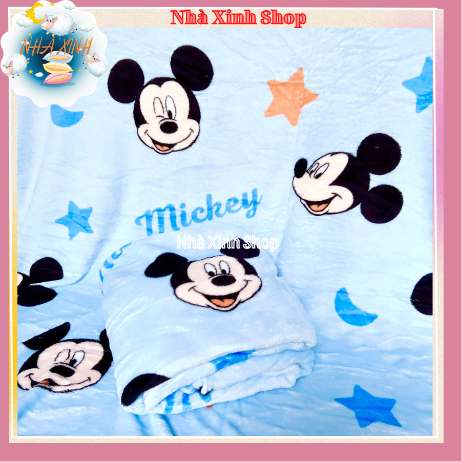 Chăn văn phòng, chăn lông tuyết mẫu gấu dâu