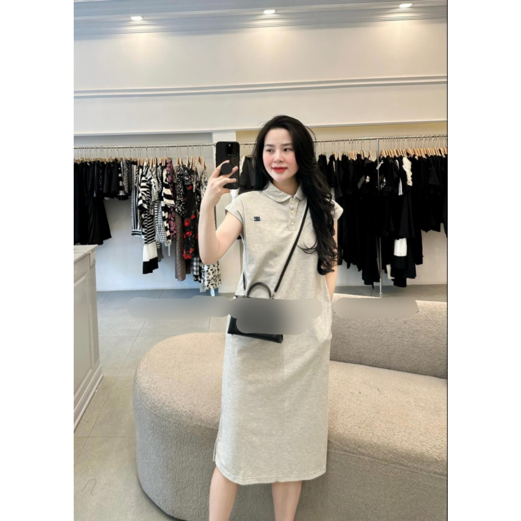 YO VÁY SUÔNG POLO CỔ SEN CÚC 3 MÀU CHO NỮ