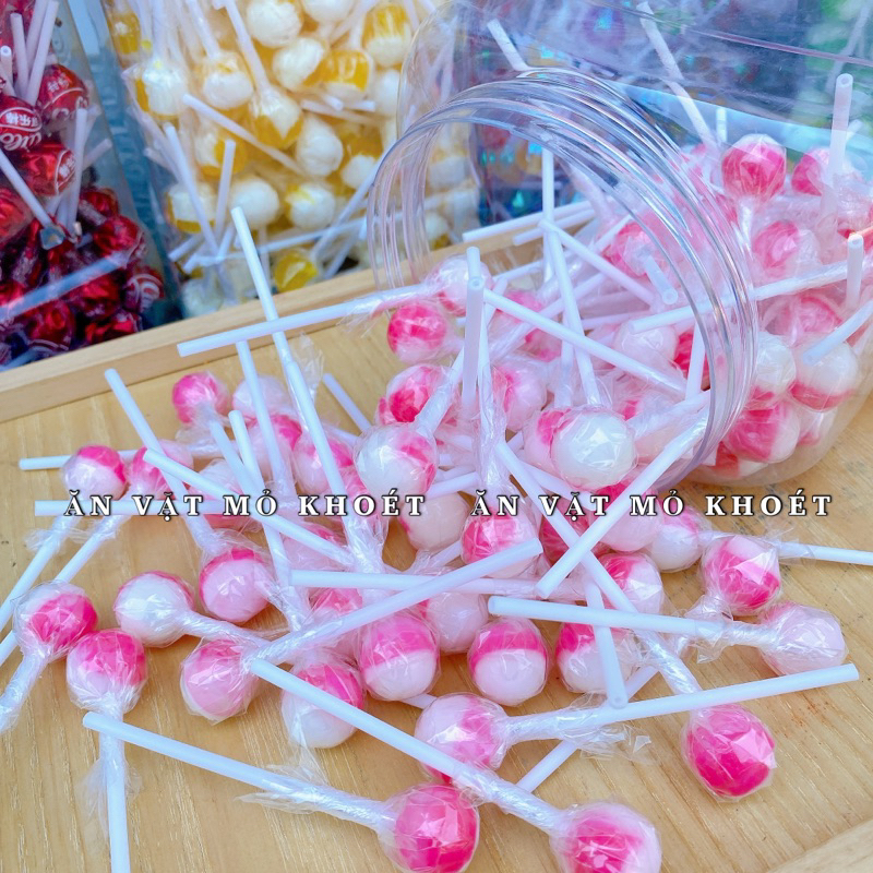Combo 50 cây kẹo mút mini mix các vị trái cây cho bé