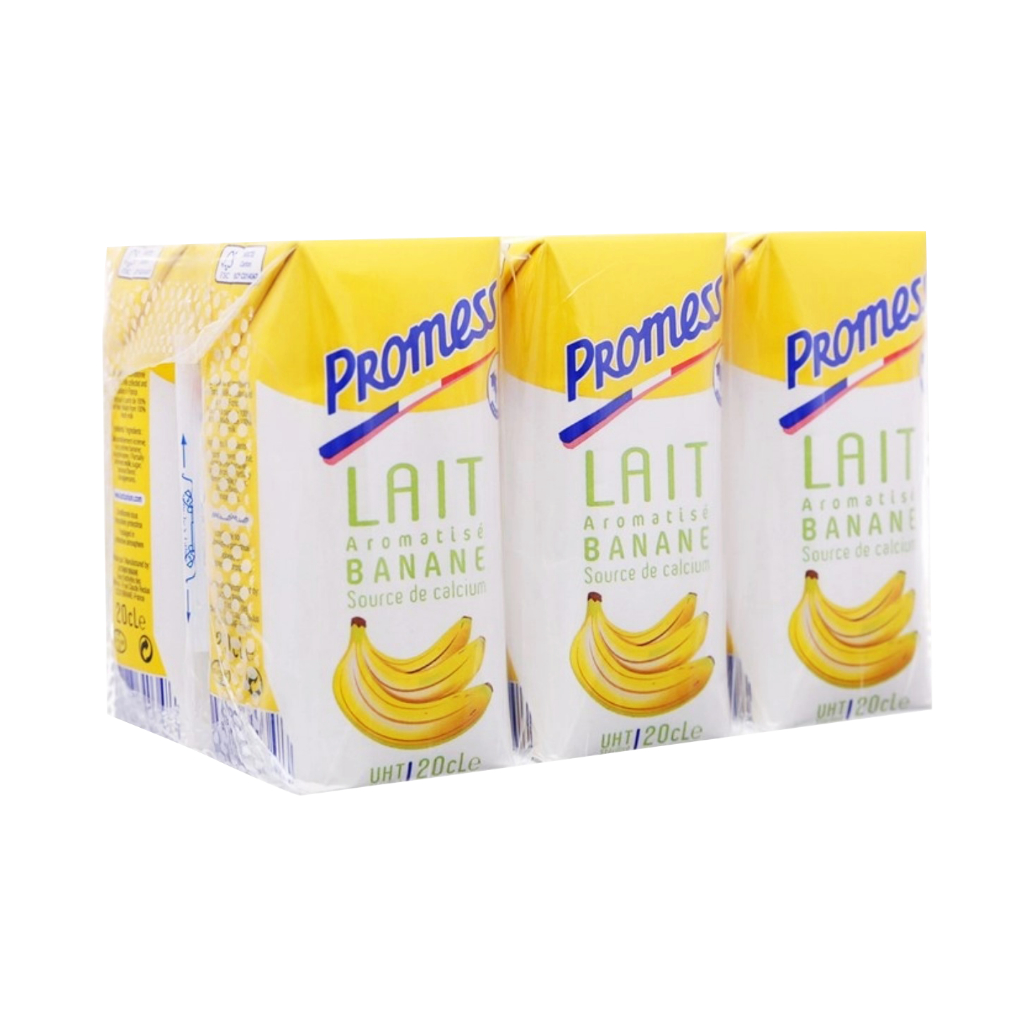 Sữa Tươi Promess Hương chuối 6 hộp x 200ml