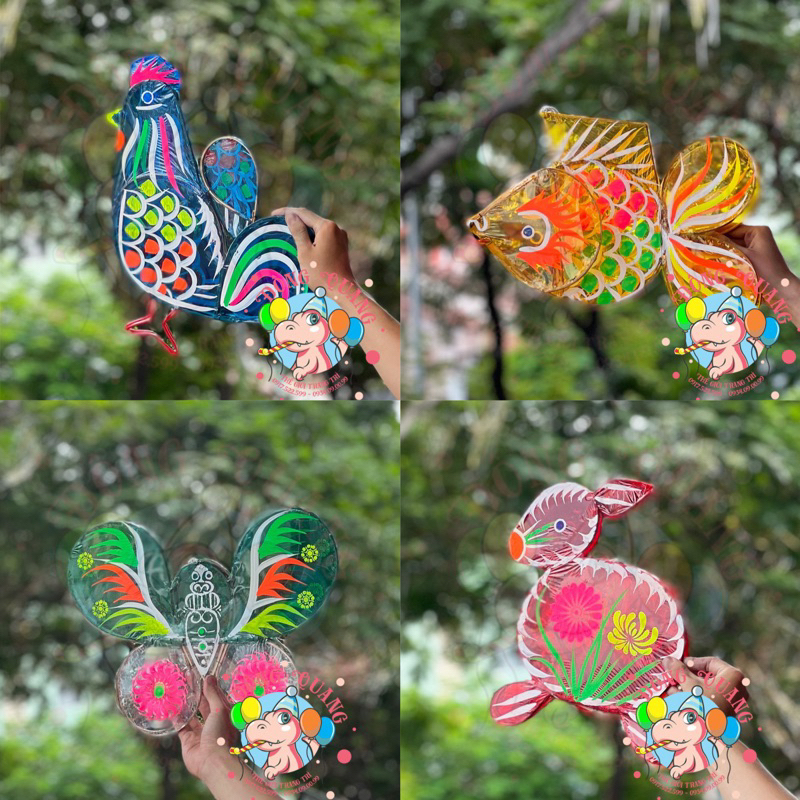 Lồng Đèn Trung Thu Giấy Kiếng Truyền Thống 40cm