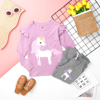 Bộ dài tay bé gái thun cotton xuất dư size nhí 13-27kg