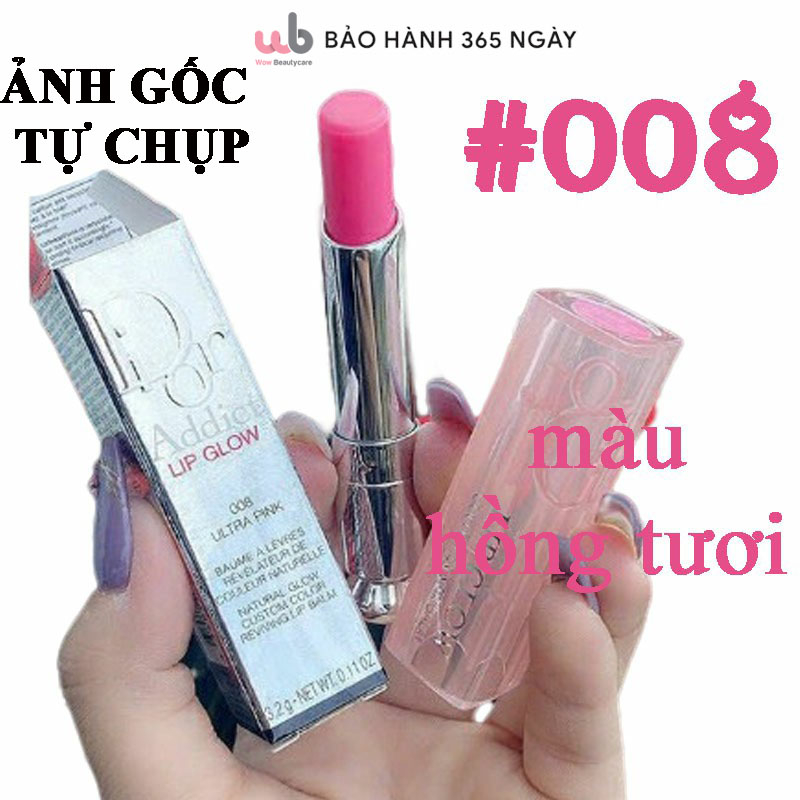 Son Dưỡng Dior 008 Lỗi Nhẹ,Chạm Đầu Hoặc Loang Màu,Màu Hồng Nhạt,Tặng kèm quà xịn sò.