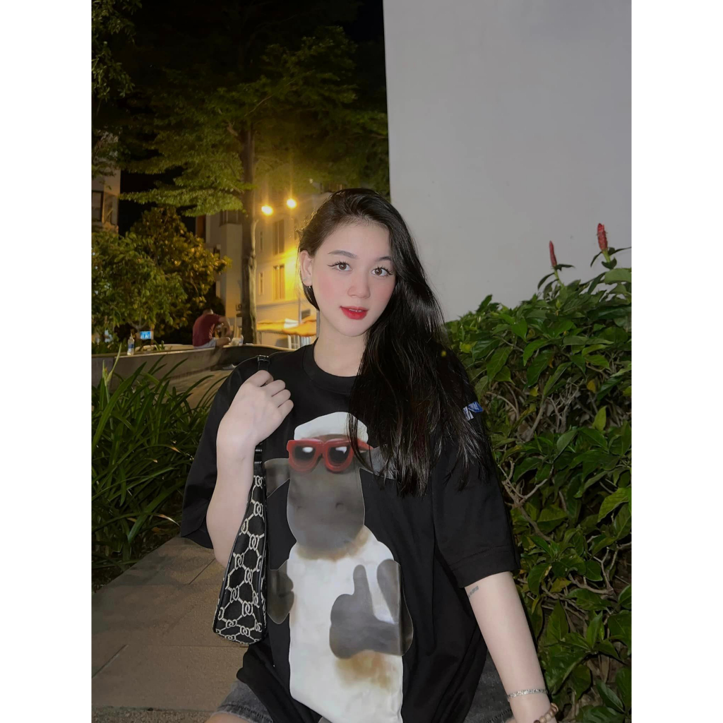 Áo thun FIDE Cừu Shaun, Áo phông trơn nam nữ cổ tròn unisex SHAUN 02